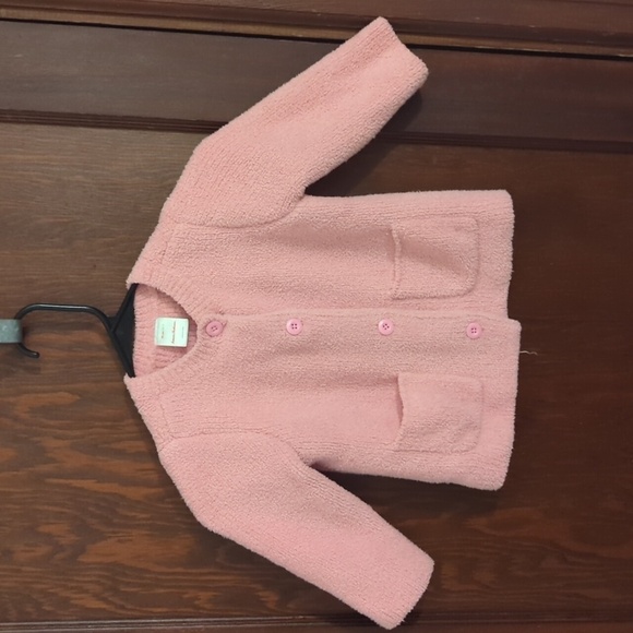 Hanna Andersson Pink Super Soft Button Front Jacket Size 3T - Picture 1 of 8